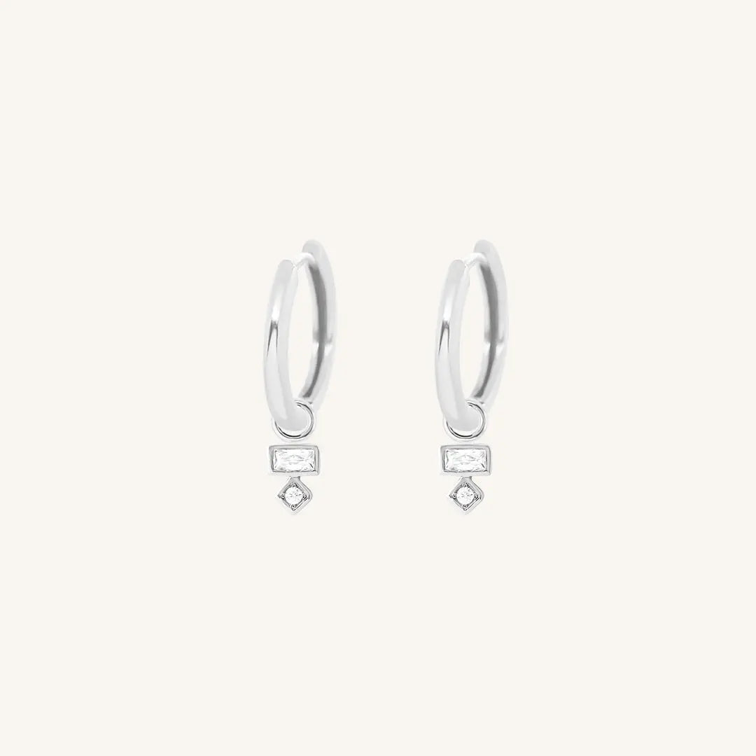 The  SILVER-Ari  Resilience Plain Hoops by  Francesca Jewellery from the Earrings Collection.