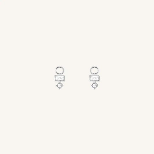 The  SILVER  Resilience Hoop Charm - Set of 2 by  Francesca Jewellery from the Charms Collection.